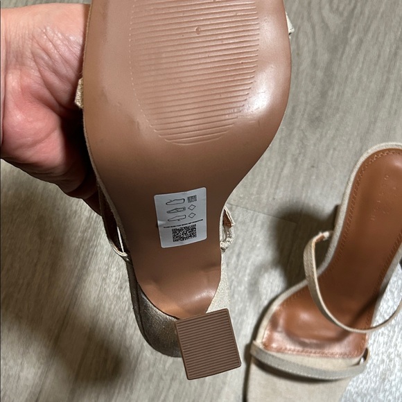 ASOS Design Cream Heeled Sandals - Picture 7 of 10